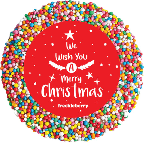 FRECKLEBERRY CHRISTMAS 40G SINGLE FRECKLE-WE WISH YOU A MERRY CHRISTMAS