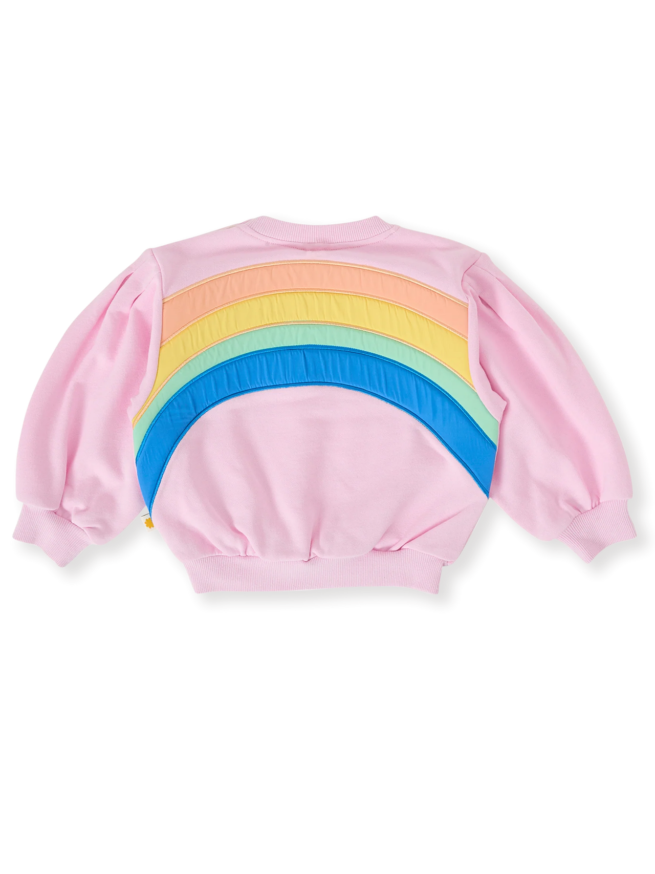 GOLDIE & ACE OVER THE RAINBOW PUFF SLEEVE SWEATER