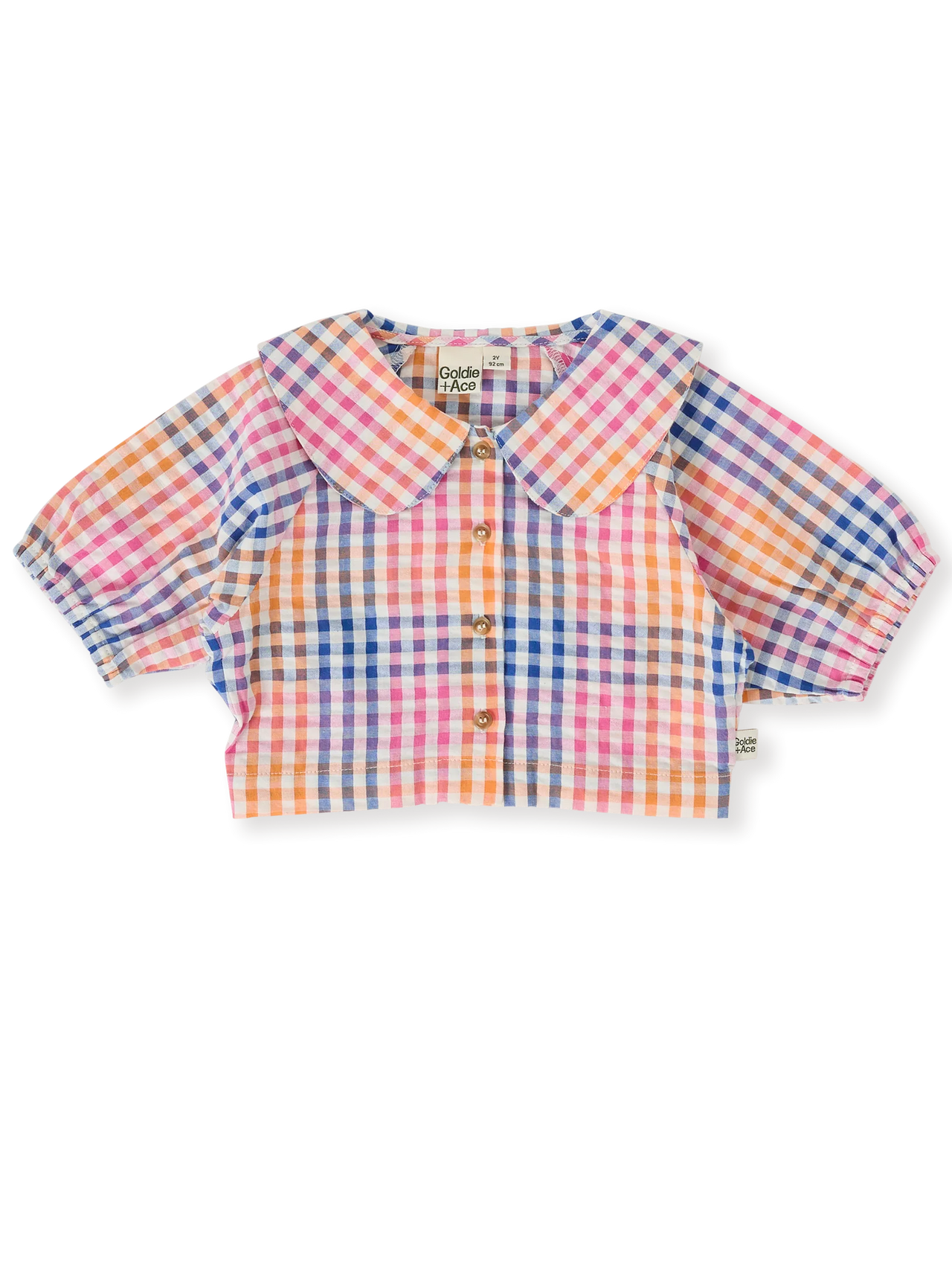 GOLDIE & ACE RAINBOW GINGHAM BEATRICE BLOUSE