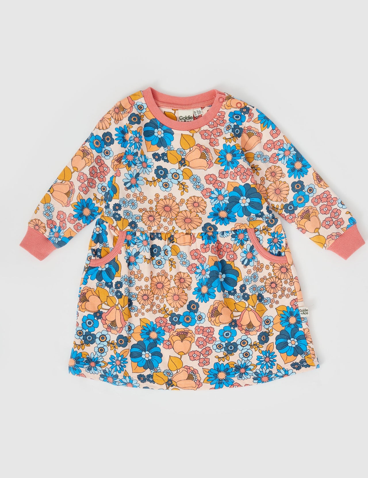 GOLDIE & ACE WILLA WILDFLOWER GATHERED POCKET DRESS