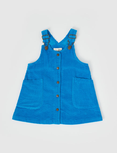 GOLDIE & ACE POLLY CORDUROY PINAFORE -  LAKE