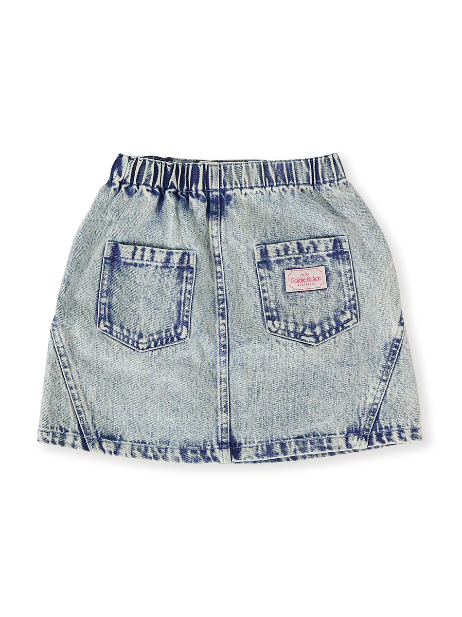 GOLDIE & ACE ESTA A-LINE DENIM SKIRT