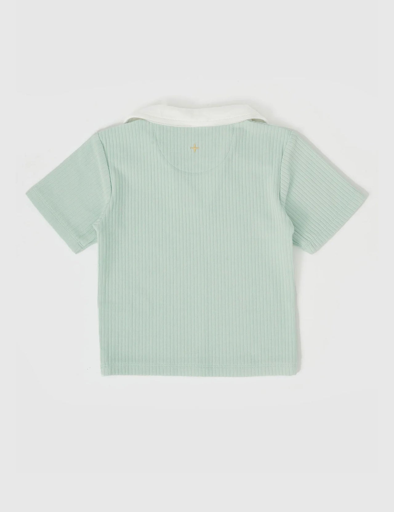 GOLDIE & ACE PIA COLLARED TSHIRT LAGOON