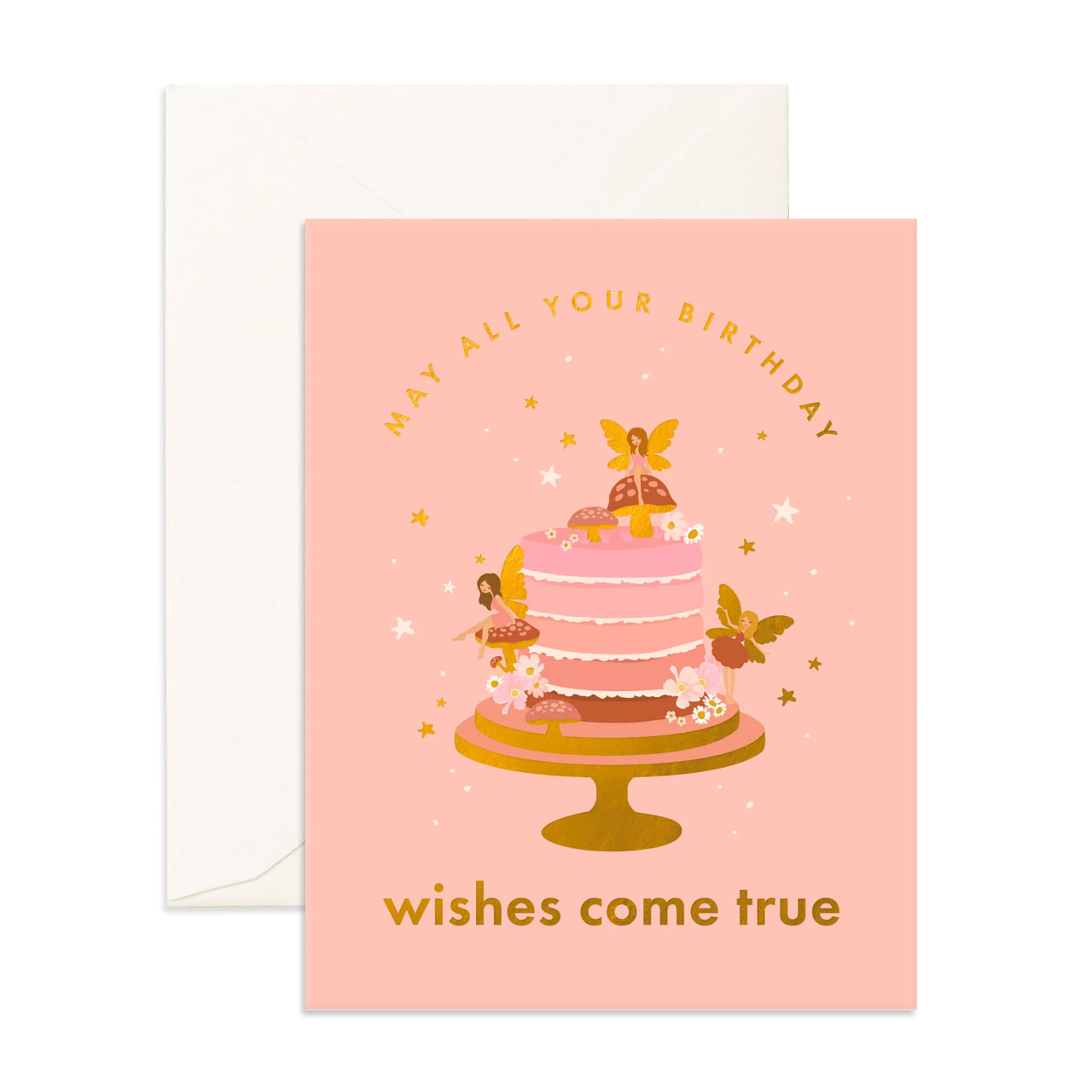 BIRTHDAY CAKE FAIRIES GREETING CARD