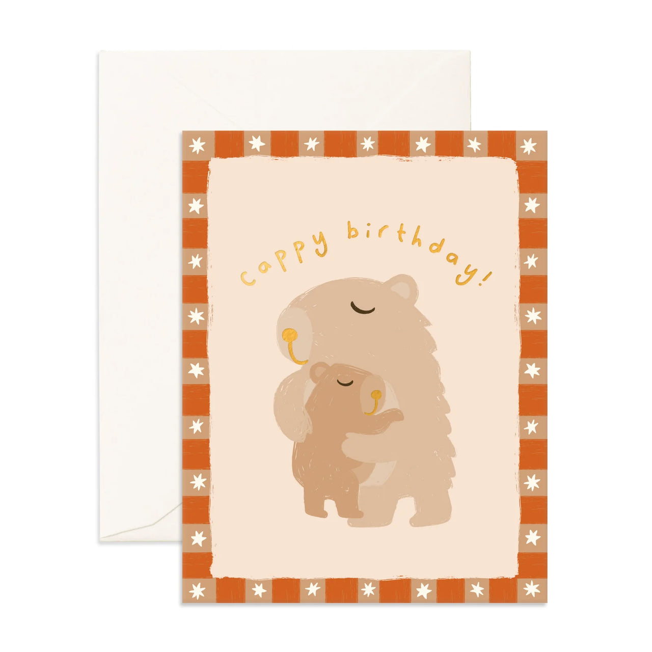 CAPYBARA BIRTHDAY GREETING CARD