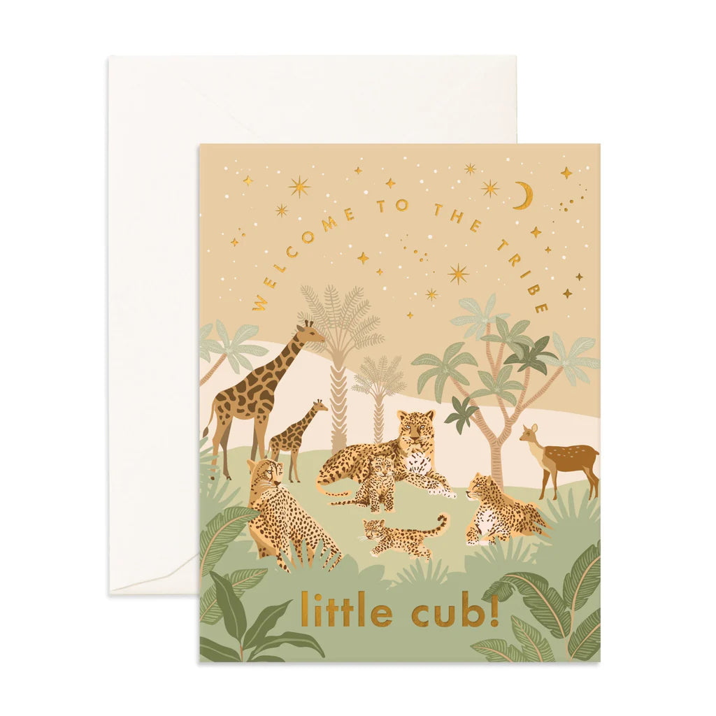 WELCOME LITTLE CUB GREETING CARD
