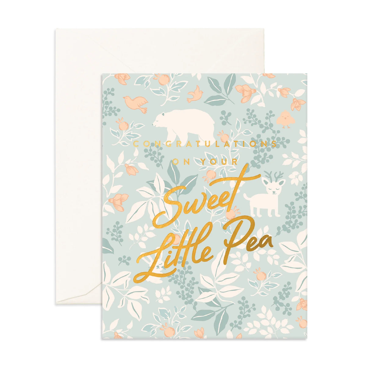 SWEET PEA FOREST FRIENDS GREETING CARD