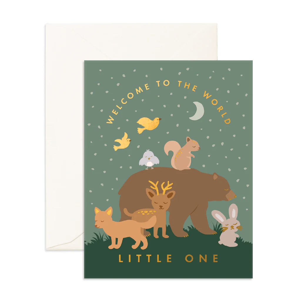 LITTLE ONE WOODLAND GREETING CARD