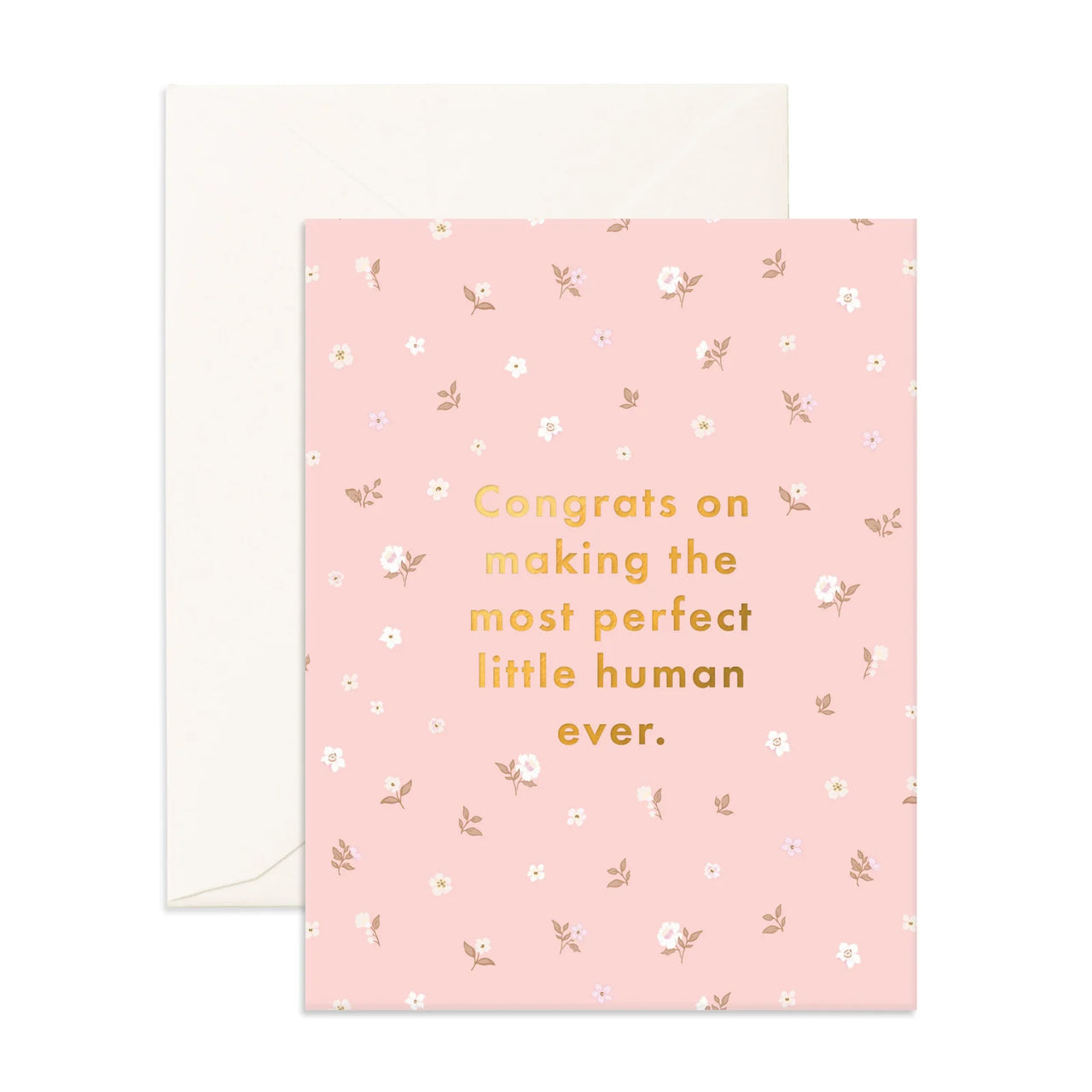 PERFECT HUMAN DUSTY ROSES GREETING CARD