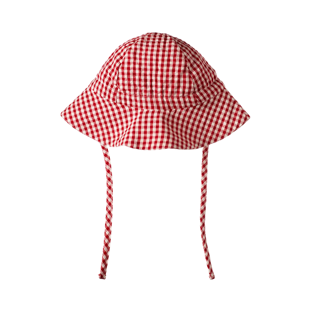 NATURE BABY SUNHAT RED GINGHAM