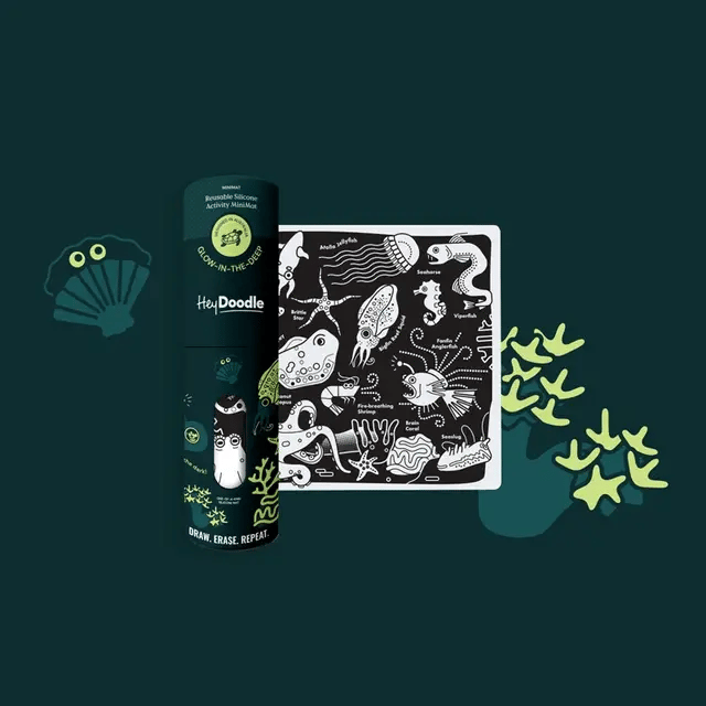 HEY DOODLE - GLOW IN THE DEEP MINI DOODLE MAT