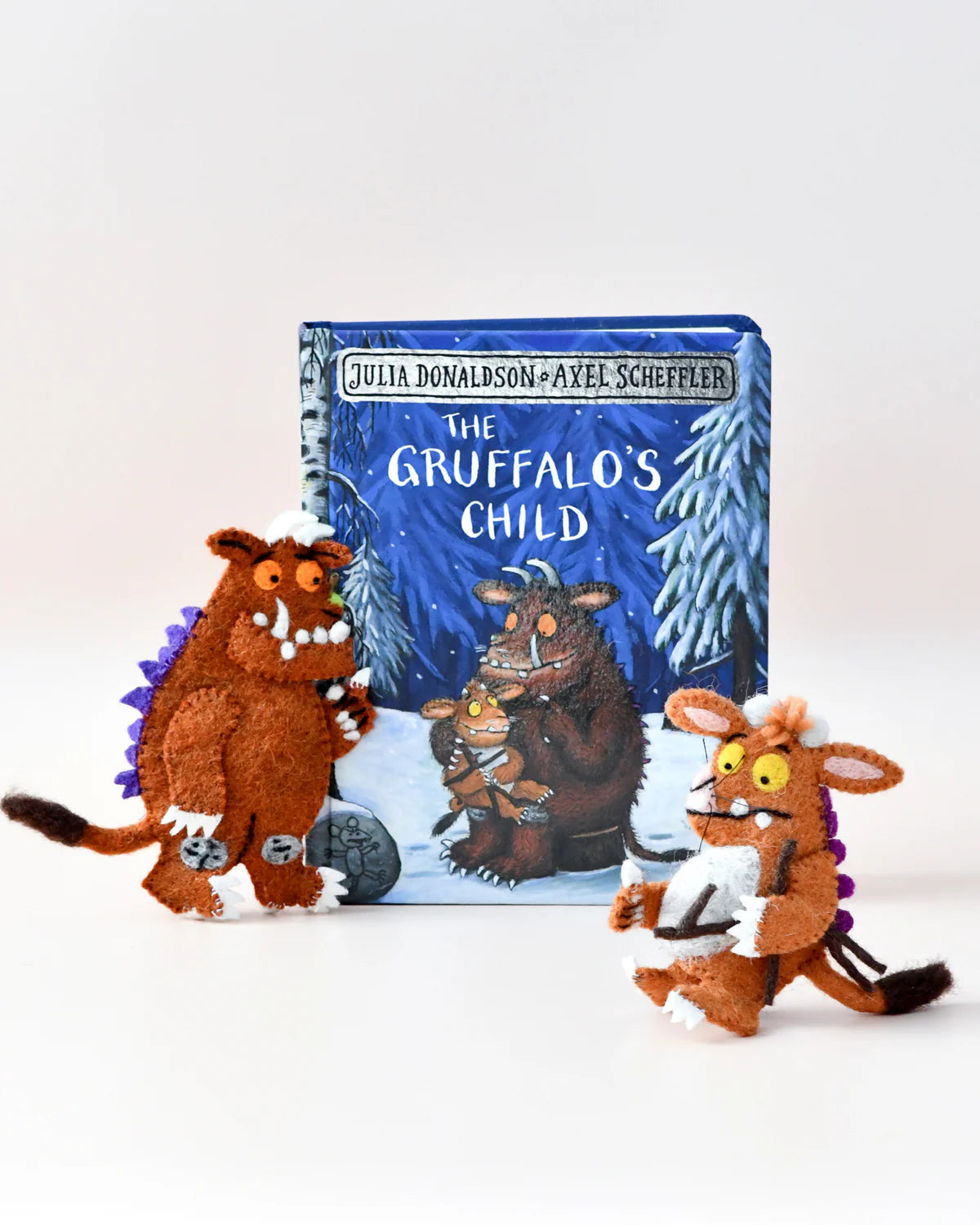 TARA TREASURES FELT GRUFFALO'S CHILD FINGER PUPPET SET