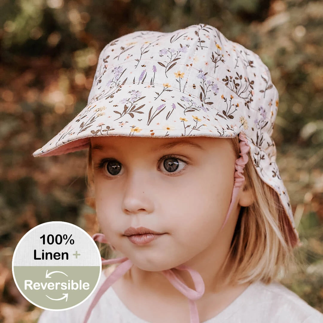 BEDHEAD LOUNGER REVERSIBLE FLAP SUNHAT - PROVENCE