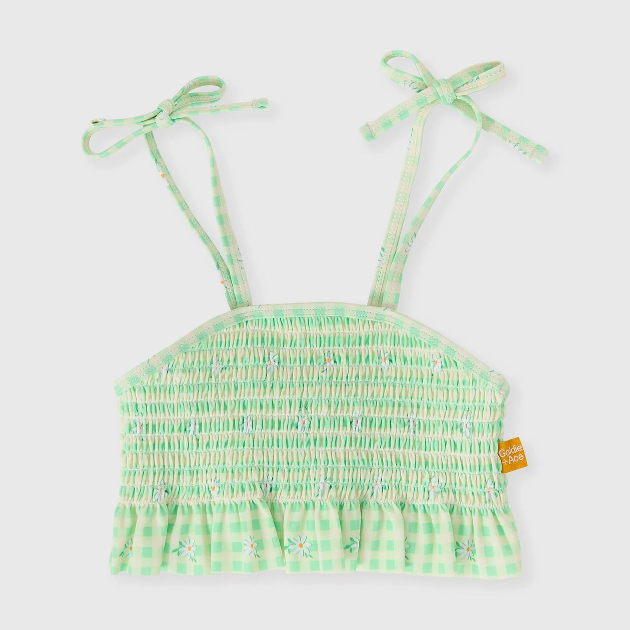 GOLDIE & ACE GINGHAM DAISY BIKINI SET