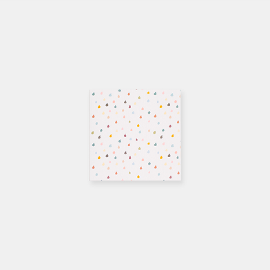 CARD SMALL -  DUSTY RAINDROPS
