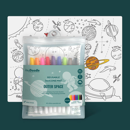 HEY DOODLE OUTER SPACE DOODLE MAT