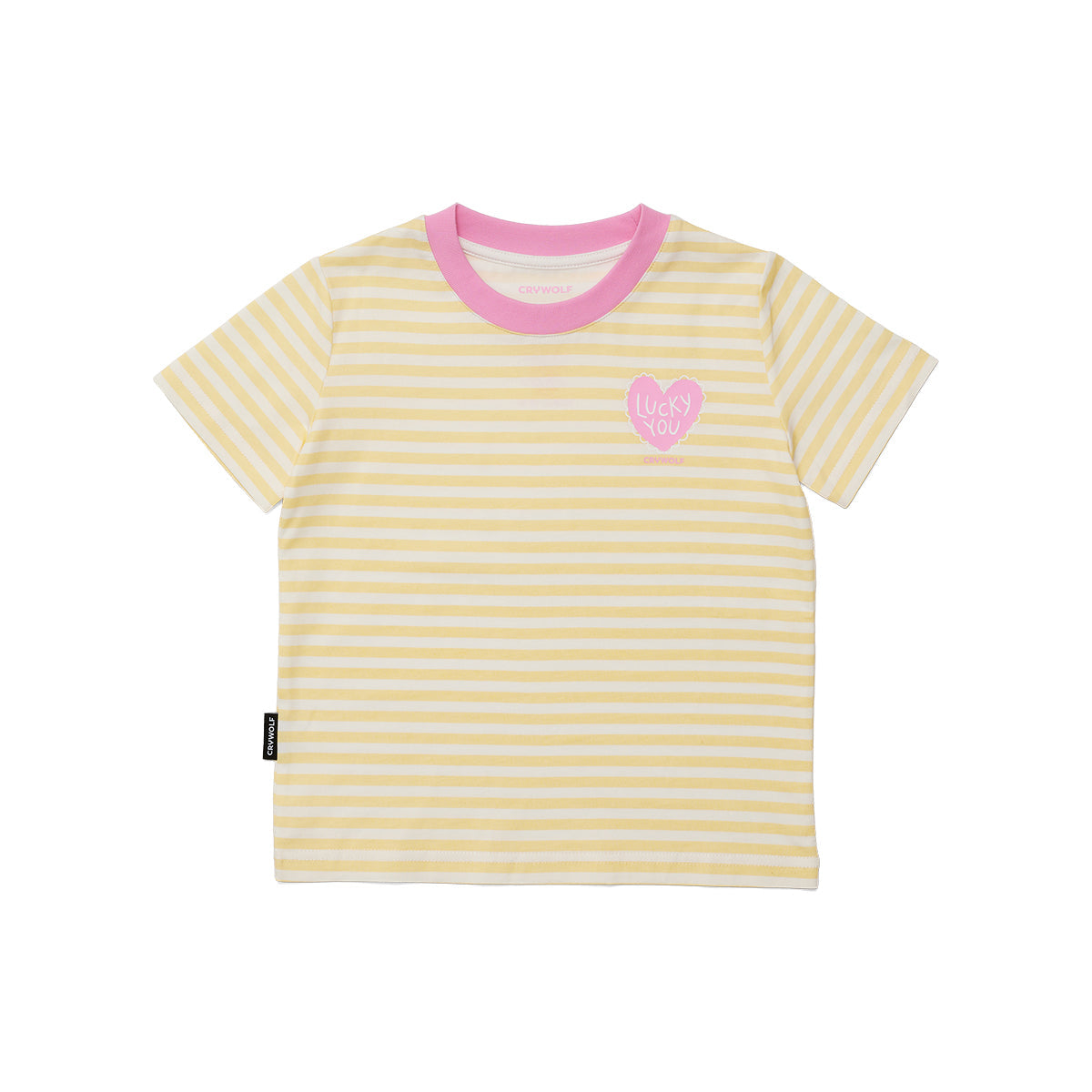 CRYWOLF SUN SMART TSHIRT LUCKY YOU STRIPE