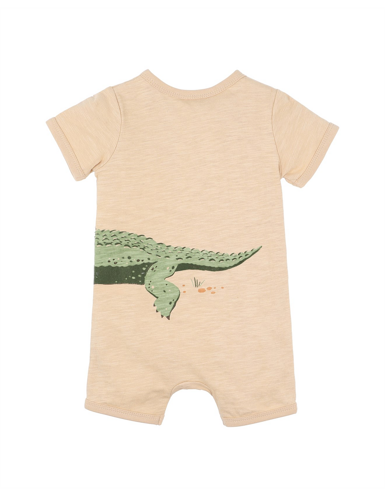 FOX & FINCH CROCODILE SS ZIP ROMPER