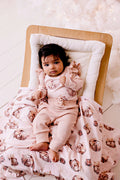 CONFETTI KIDZ FRILLY SLOUCH PANTS - ROSE