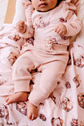 CONFETTI KIDZ FRILLY SLOUCH PANTS - ROSE