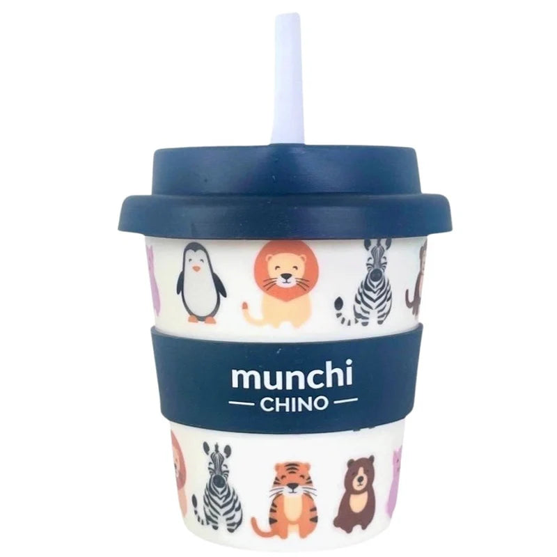 MUNCHI ZOO BABYCHINO CUP (4oz/120ml) WITH STRAW
