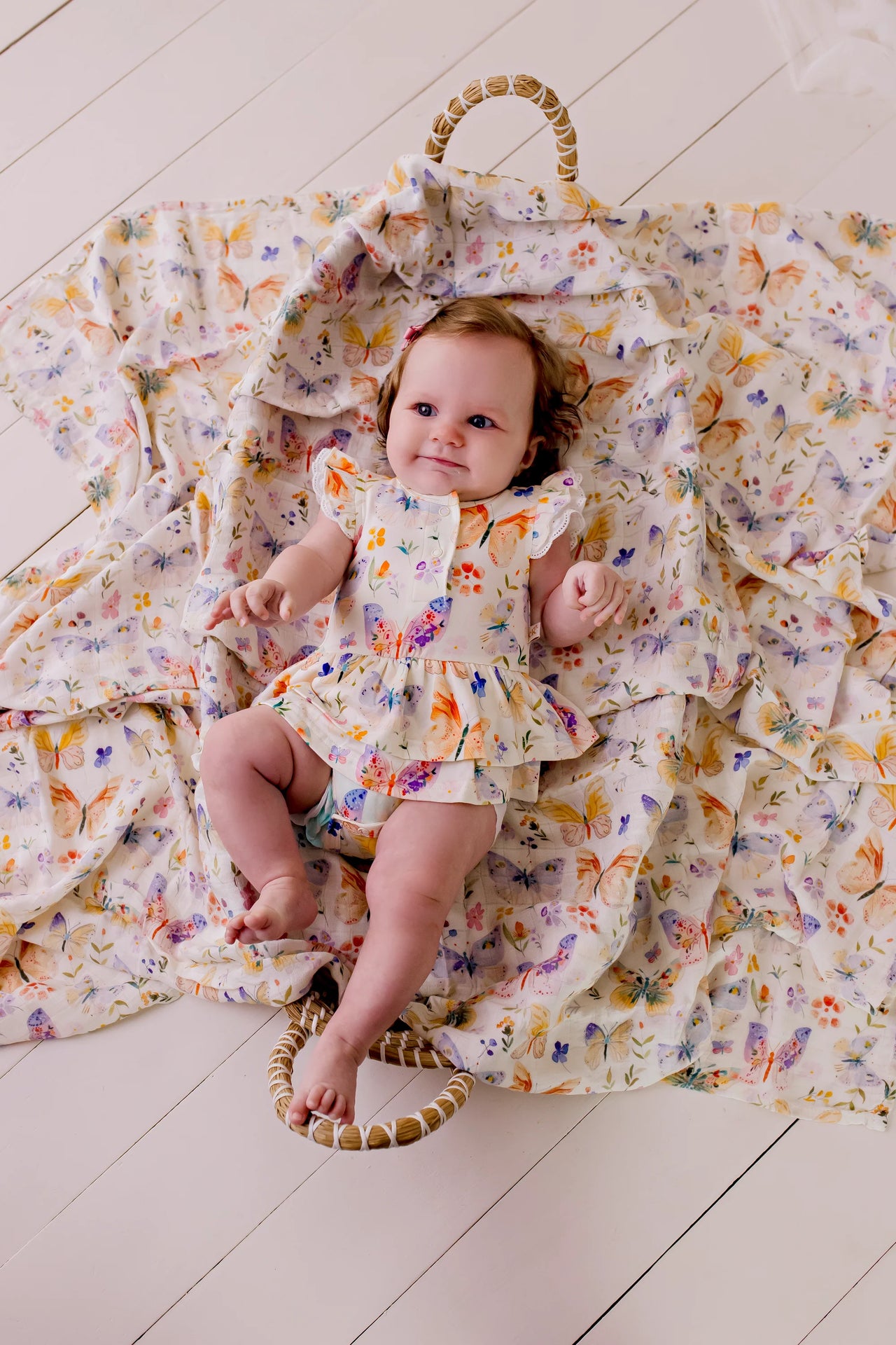 CONFETTI KIDZ BODYSUIT DRESS - BUTTERFLY BLOOMS