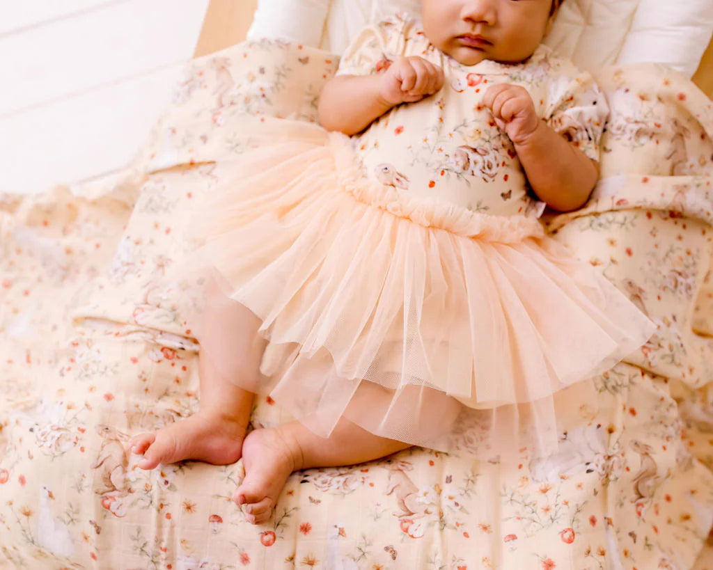 CONFETTI KIDZ ONESIE TUTU DRESS - IN THE MEADOW