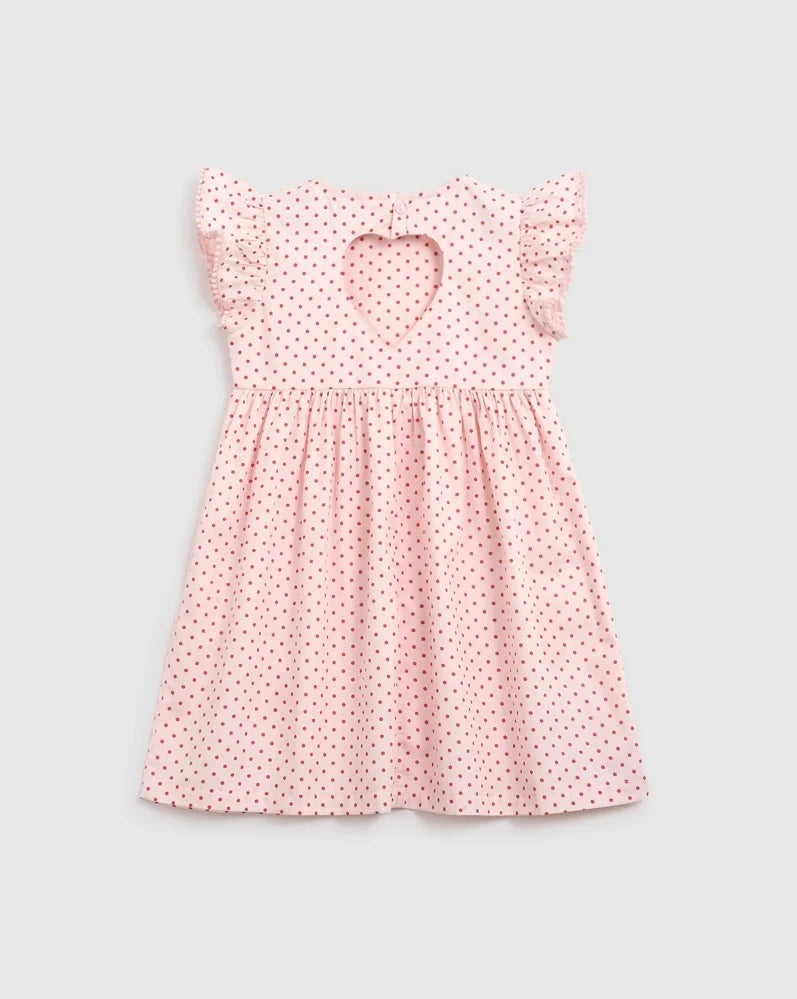 ALEX & ANT LOVE DRESS PINK/RED POLKA DOT