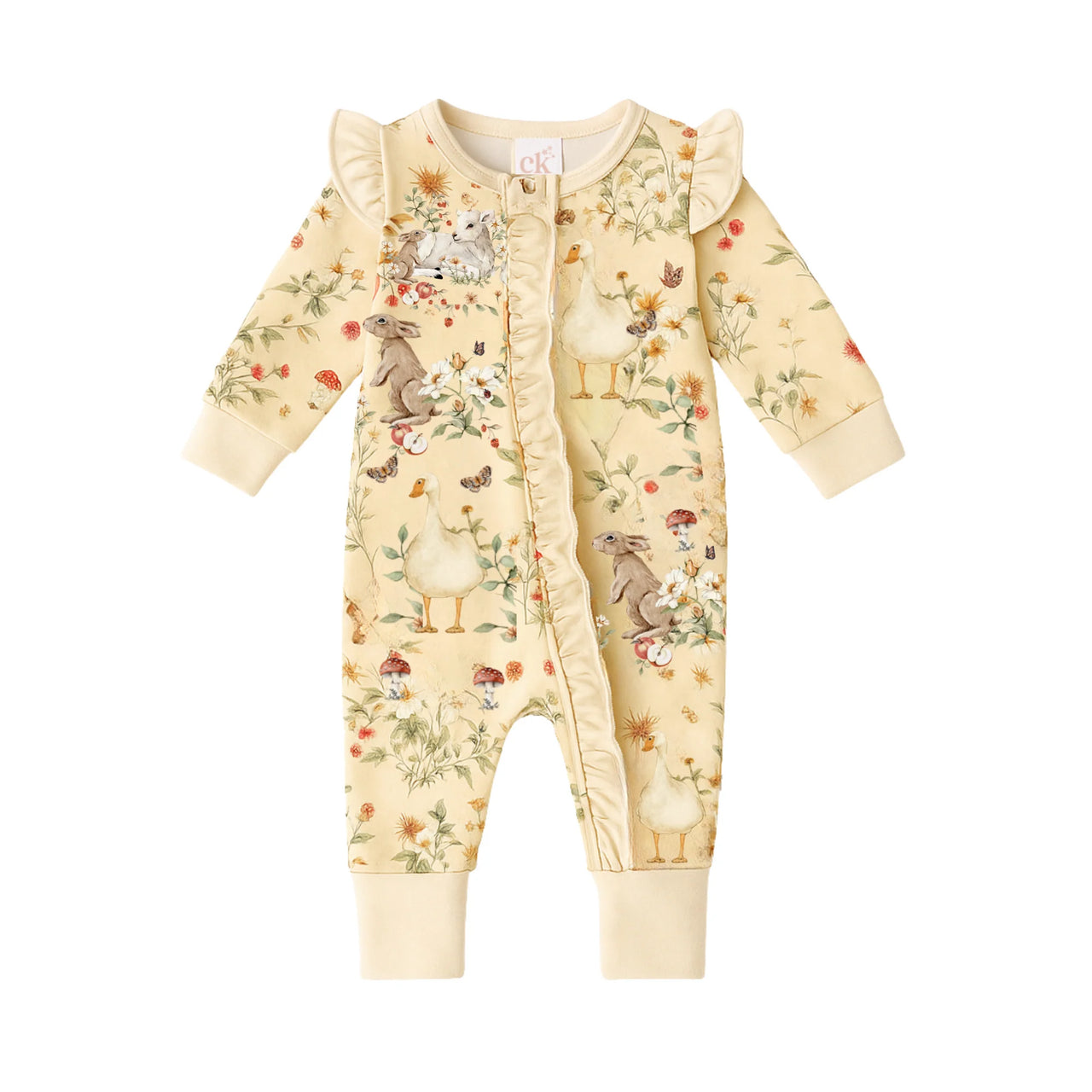 CONFETTI KIDZ BAMBOO ZIPSUIT - IN THE MEADOW