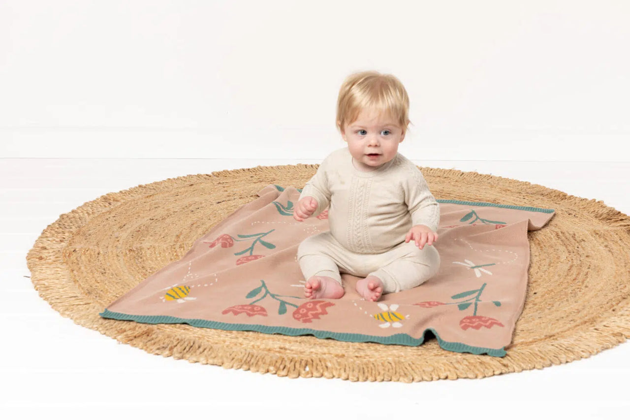 INDUS DESIGN DREW DRAGONFLY BABY BLANKET
