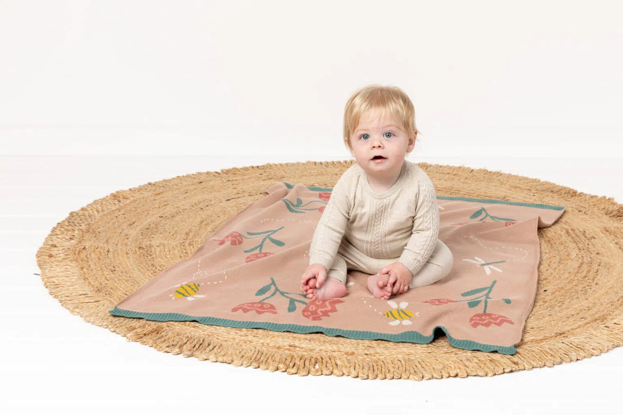INDUS DESIGN DREW DRAGONFLY BABY BLANKET