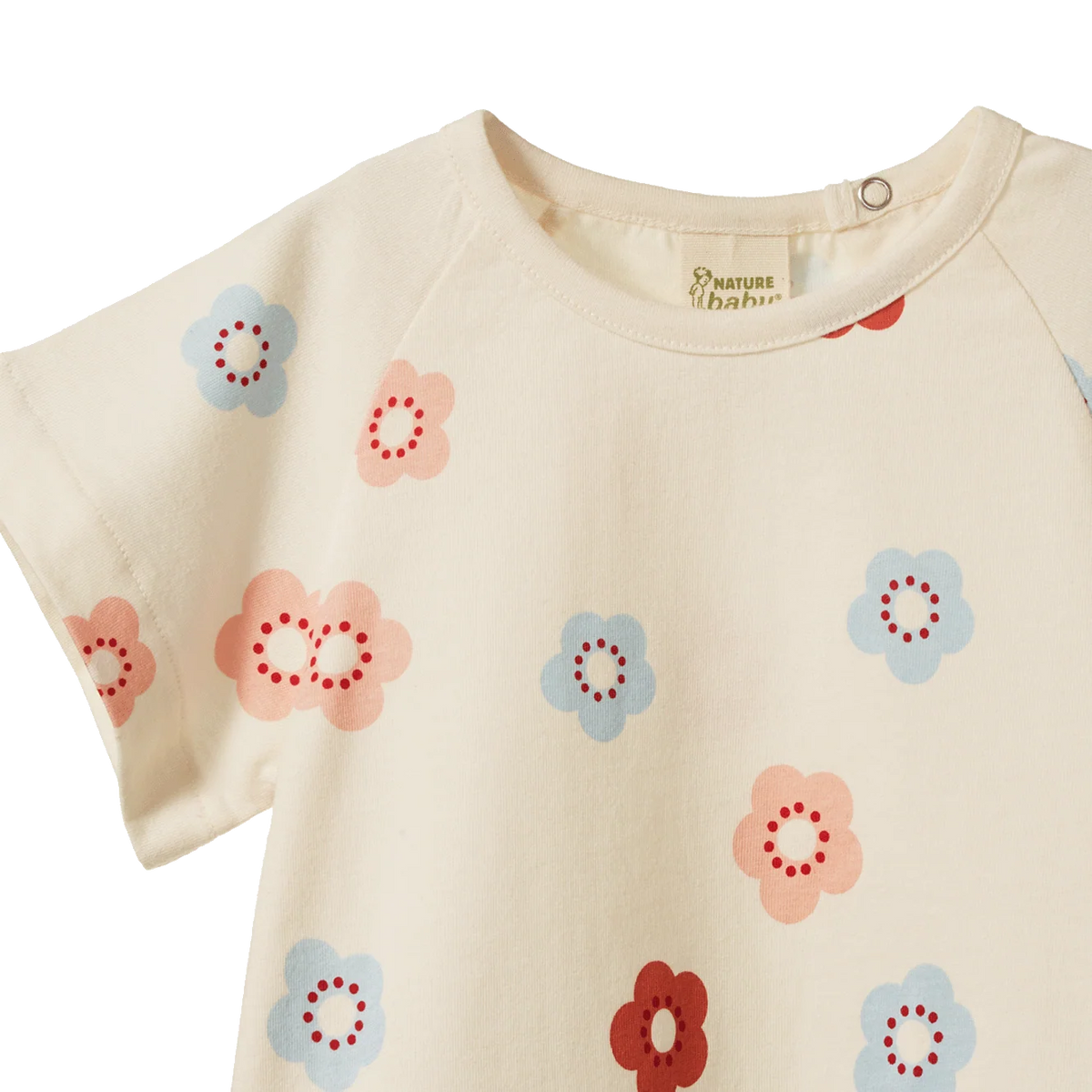 NATURE BABY JUNIPER TEE FLORA STAMP PRINT