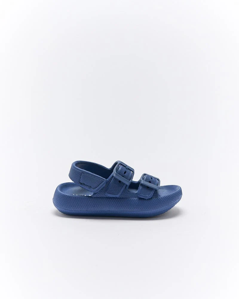 WALNUT JAMIE SANDAL - NAVY