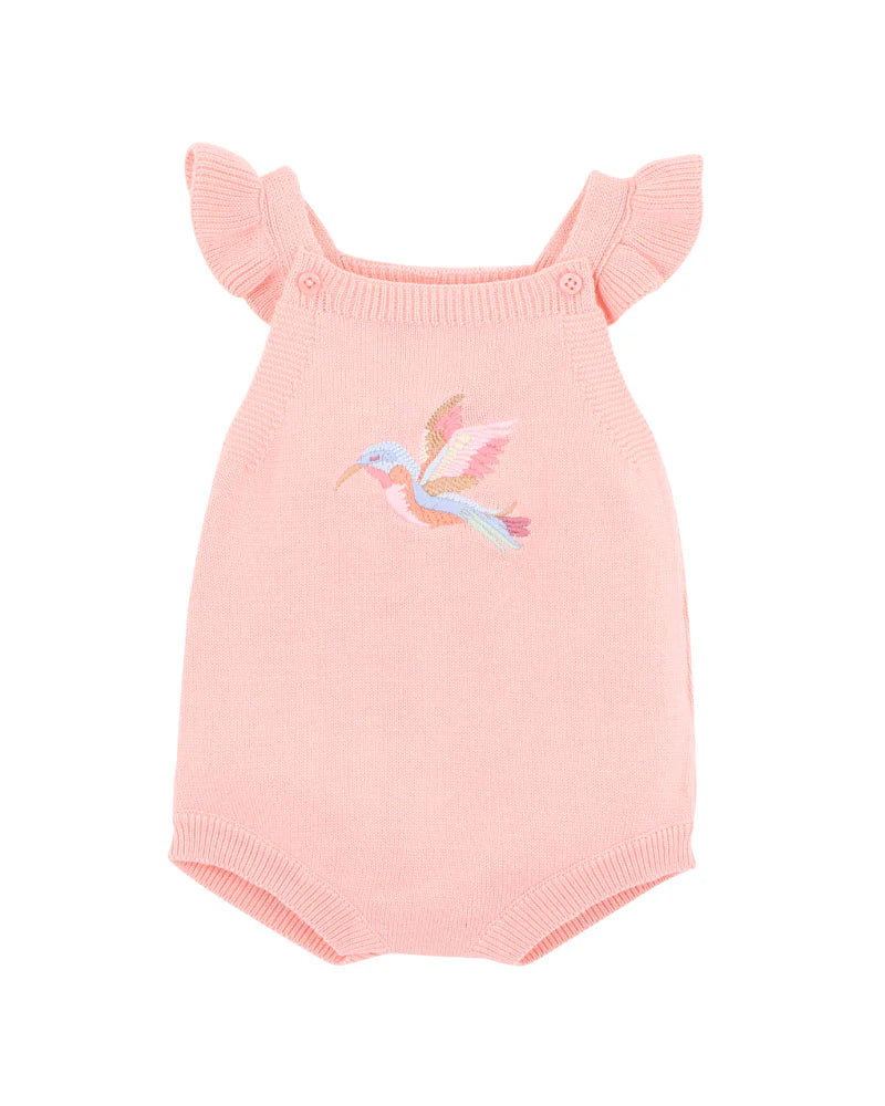 FOX & FINCH SONGBIRD EMBROIDERED KNITTED BODYSUIT