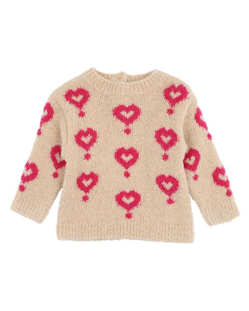 FOX & FINCH HEARTS JUMPER