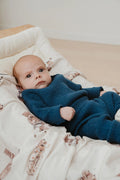 CONFETTI KIDZ RIBBED KNIT BODYSUIT - NAVY