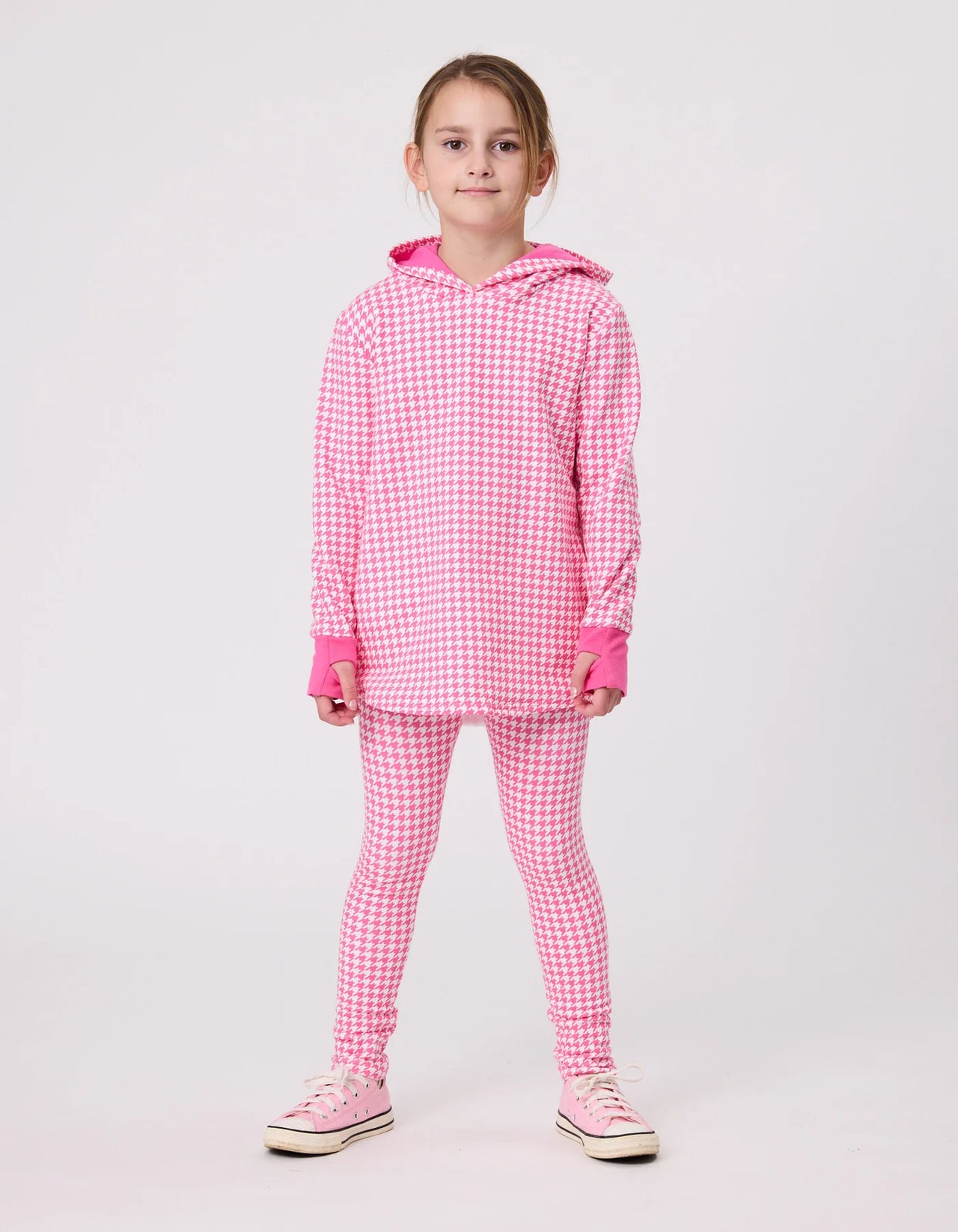 KISSED BY RADICOOL HOUNDSTOOTH HOOD