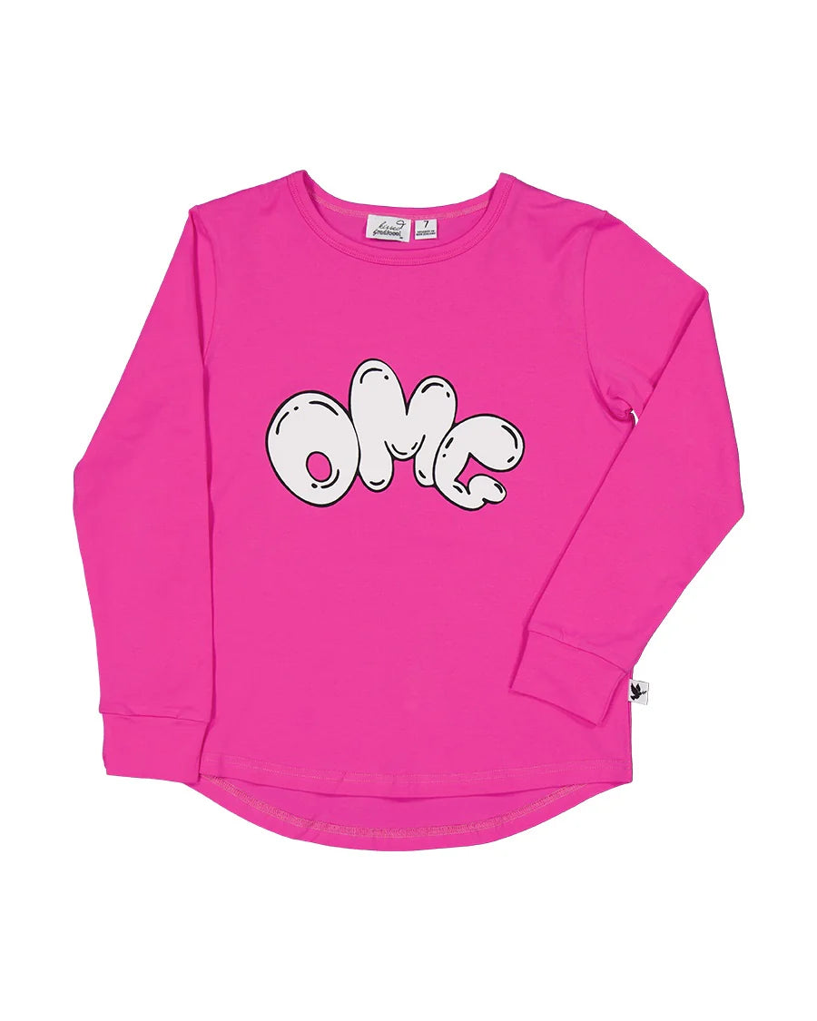 KISSED BY RADICOOL OMG LONG SLEEVE TEE