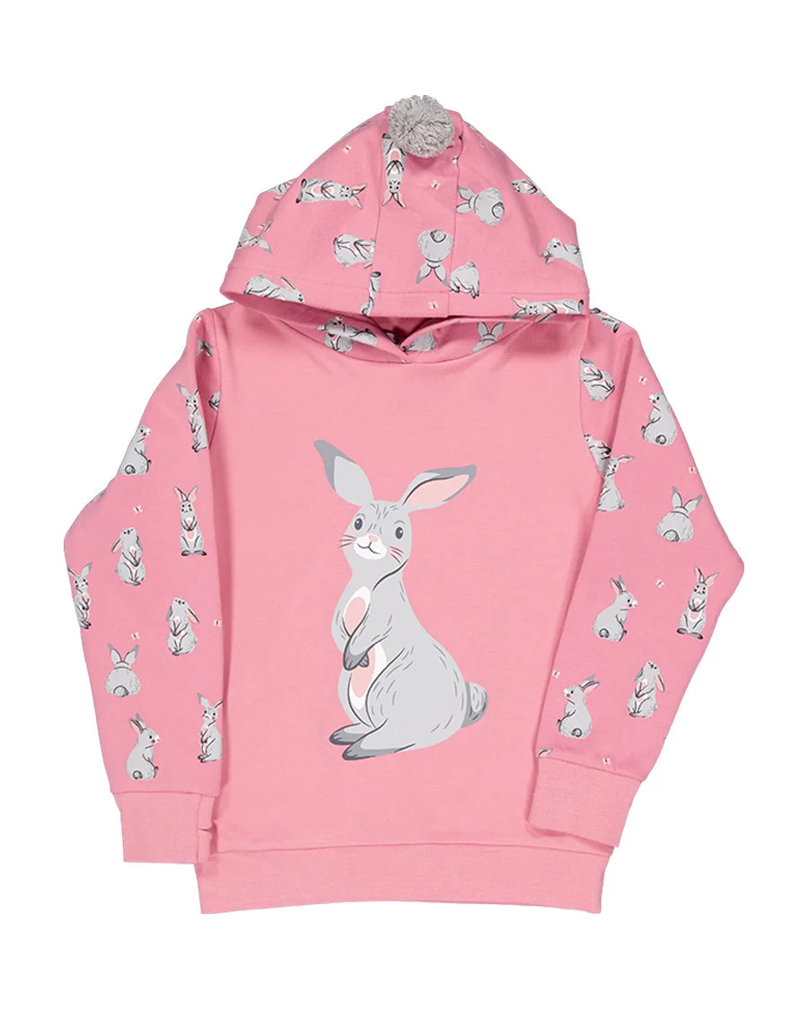 KISSED BY RADICOOL BLUEBELL BUNNY POM POM HOOD