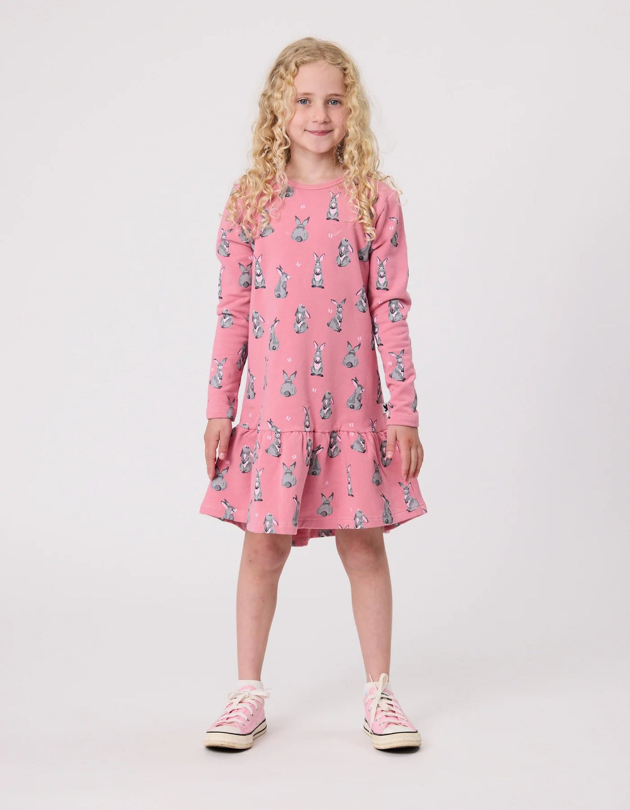 KISSED BY RADICOOL BUNNIES FRILL DRESS