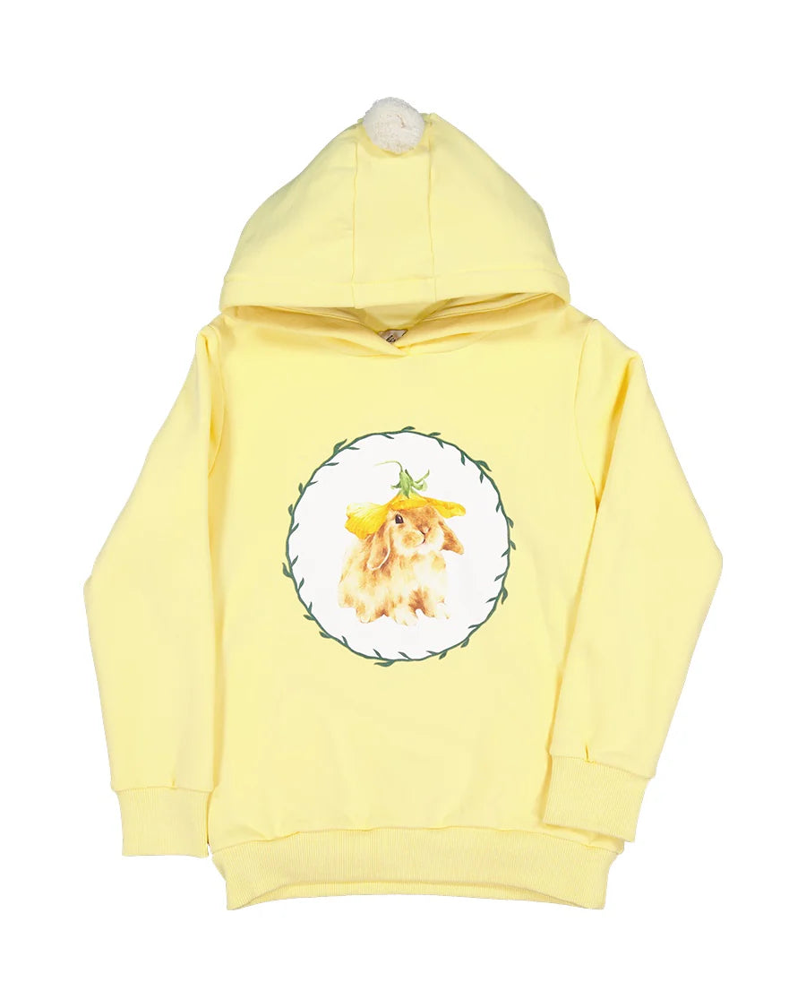KISSED BY RADICOOL LEMONDROP BUNNY POM POM HOOD