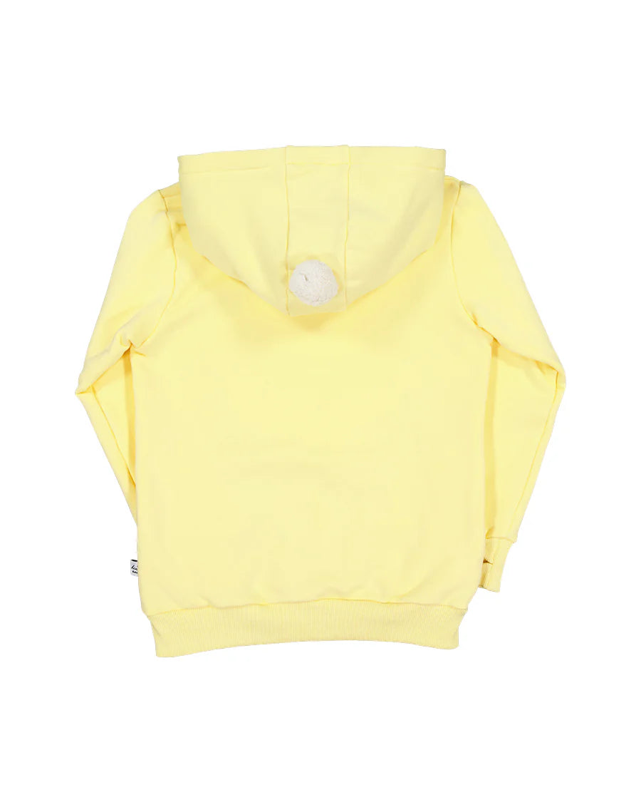 KISSED BY RADICOOL LEMONDROP BUNNY POM POM HOOD