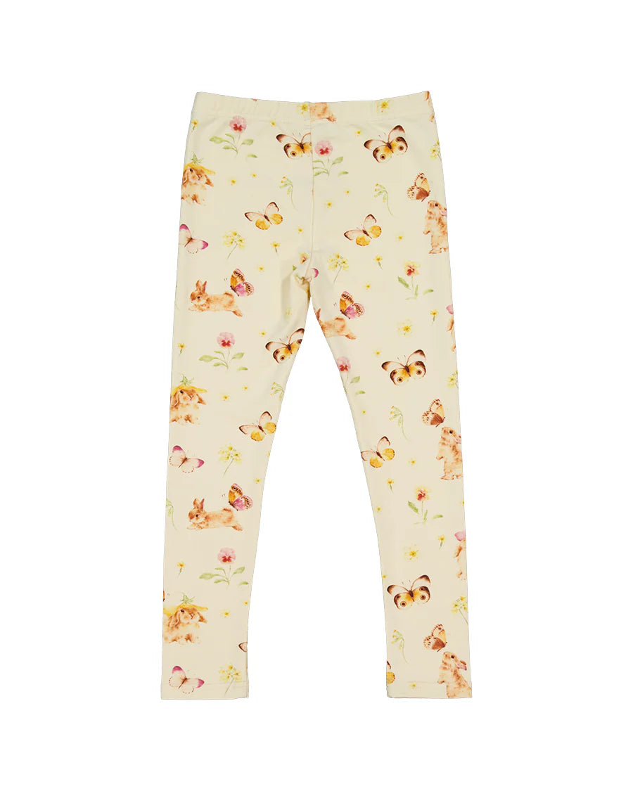 KISSED BY RADICOOL BUNNIES & BUTTERFLIES LEGGING