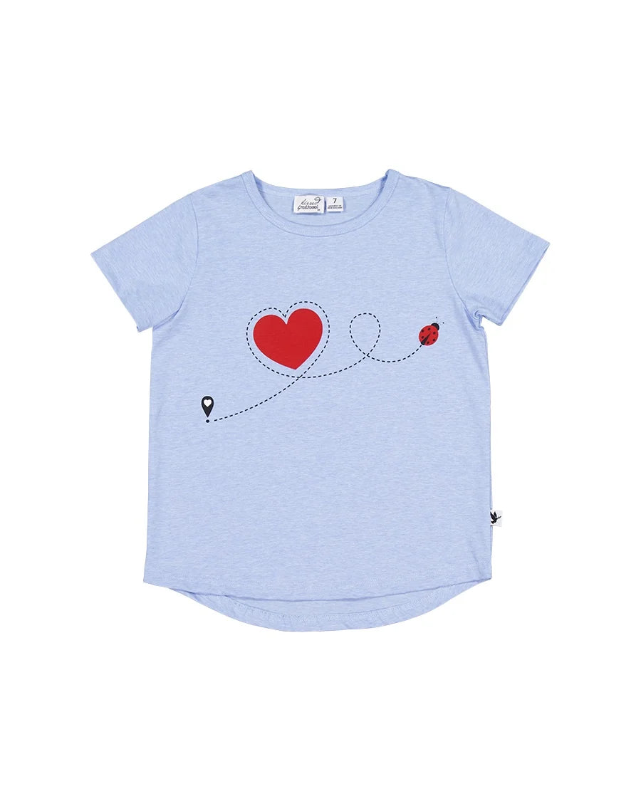 KISSED BY RADICOOL LADYBIRD LOVE TEE