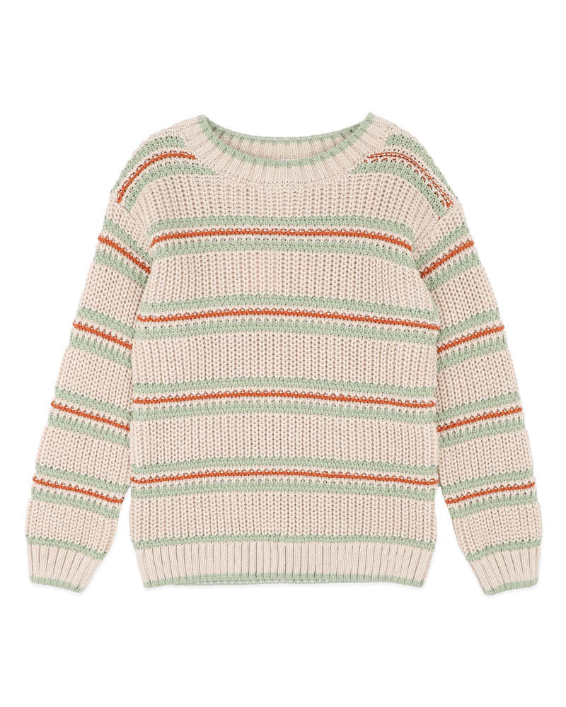 FOX & FINCH WILD SIDE STRIPE KNITTED JUMPER (3-5)