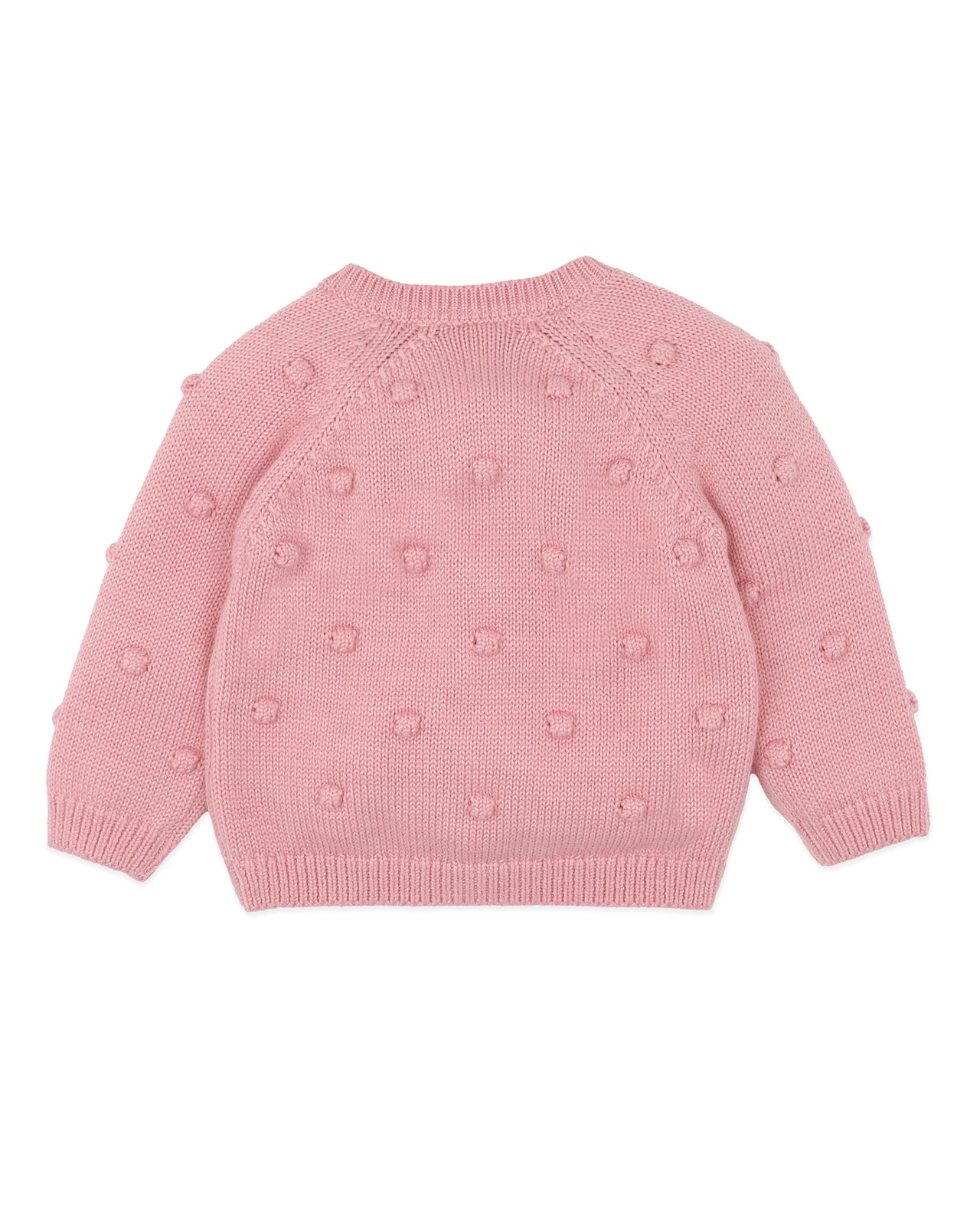 BEBE CHARLIE BOBBLE KNITTED CARDIGAN