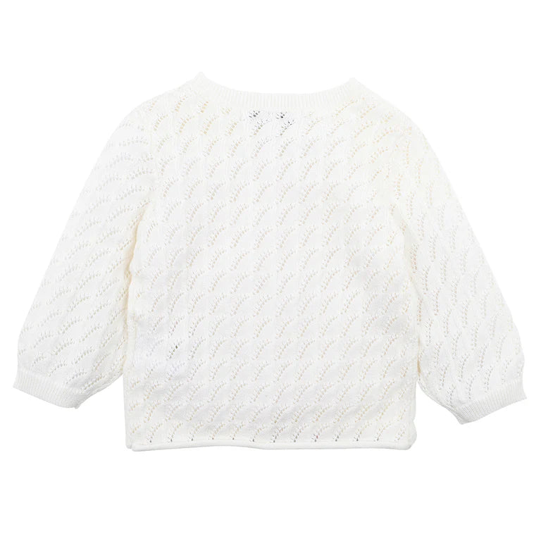 BEBE POINTELLE ORGANIC COTTON CARDIGAN (3-4 YRS)