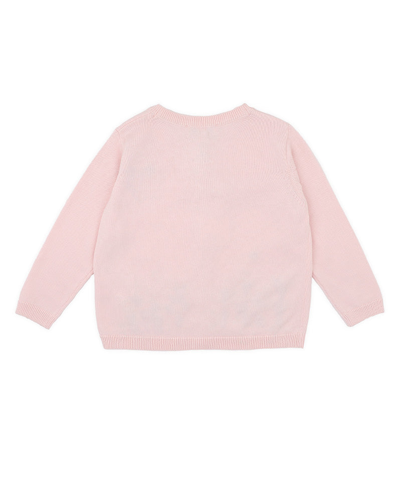 BEBE TESS ORGANIC HAND EMBROIDERED CARDIGAN (3-5YRS)