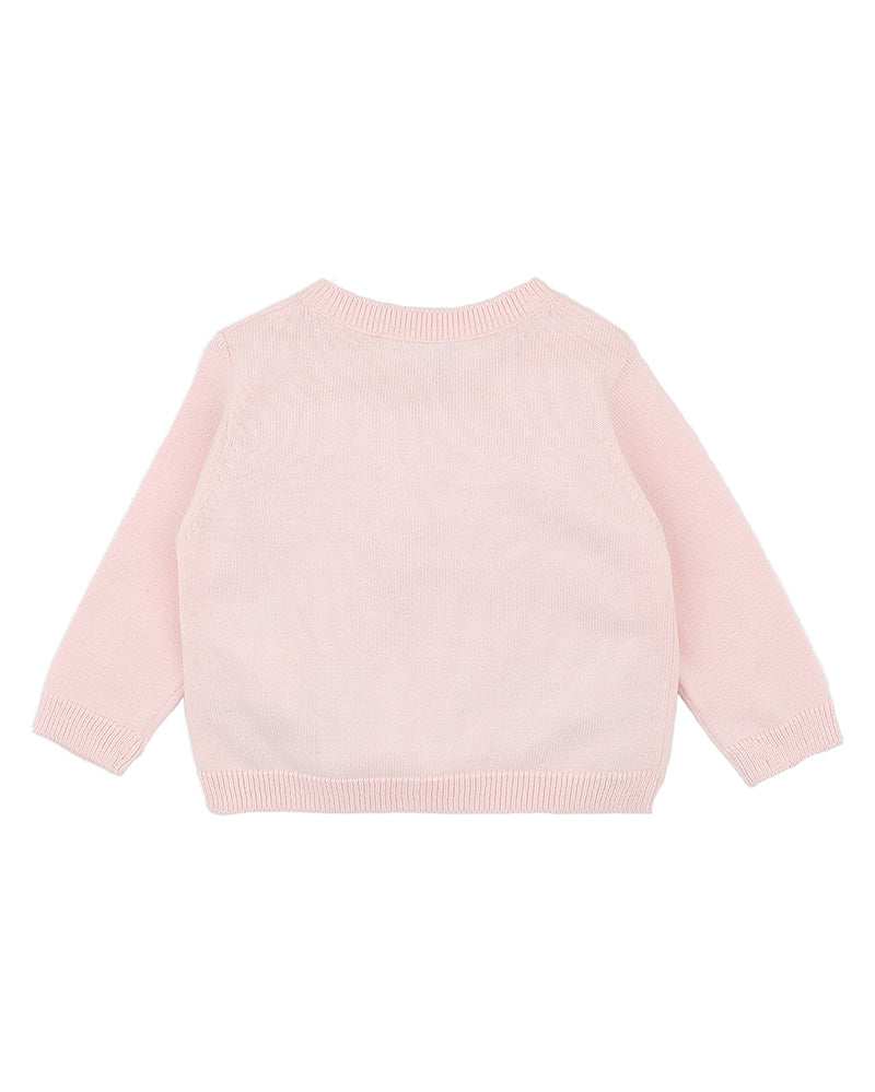 BEBE TESS ORGANIC HAND EMBROIDERED CARDIGAN