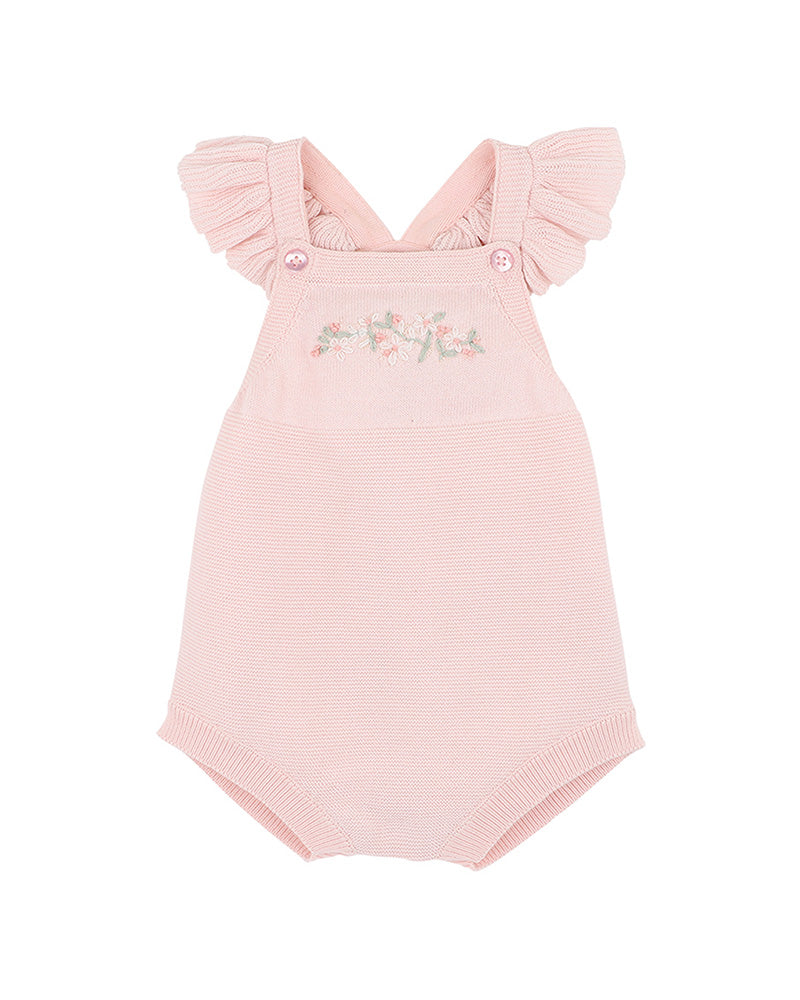 MADELYN HAND EMBROIDERED ORGANIC KNITTED BODYSUIT
